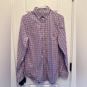 Vineyard Vines Classic Fit Tucker Shirt Men’s Small Plaid Red White Blue